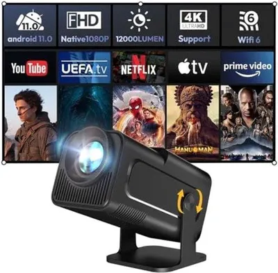 Immagine prodotto di Mini proiettore LCD con risoluzione Full HD, supporto 4K, Eshare e connessione wireless Bluetooth 5.2