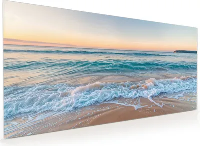Produktbild von Küchenrückwand Spritzschutz Glas mit Motiv Strandhorizont 40 x 40 cm