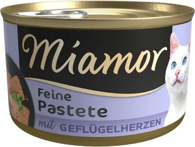 Produktbild von Miamor - Pastete Dose 12x85g  |  Geflügelherzen