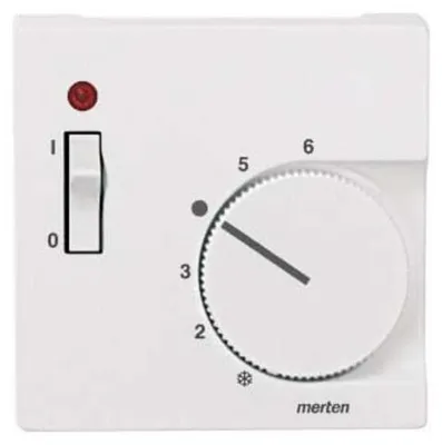 Produktbild von MERTEN Zentralplatte 536119 Raumtemperaturreglerit polarweiß