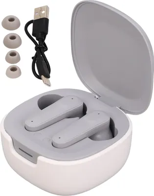 Image de Ecouteurs de traduction, traducteur en temps réel pour plusieurs langues, suppression active du bruit, casque Bluetooth, gris
