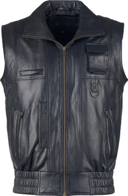 Produktbild von JCC Lederweste BigVest2 Herren black 62