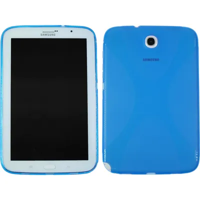Produktbild von PhoneNatic Case kompatibel mit Samsung Galaxy Note 8.0 - blau Silikon Hülle X-Style + 2 Schutzfolien