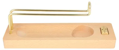 4-in-1 Räucherstäbchenhalter aus Holz, Zink und Messing, 21,5 cm
