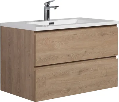 Immagine prodotto di Mobile da bagno Angela 80cm Rovere Castagno - armadio mobiletto lavabo