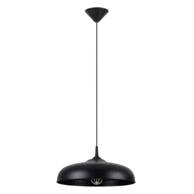 Image de Lampe suspendue GINA noir 1xE27 15W acier 74x38x38cm Sollux Lighting