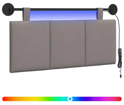 Produktbild von Hängendes Kopfteil Mit LED Licht Taupe Stoff