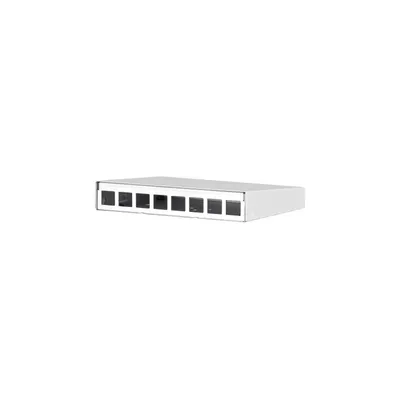 Produktbild von METZ CONNECT Keystone AP-Gehäuse 8 Port reinweiß RAL9010