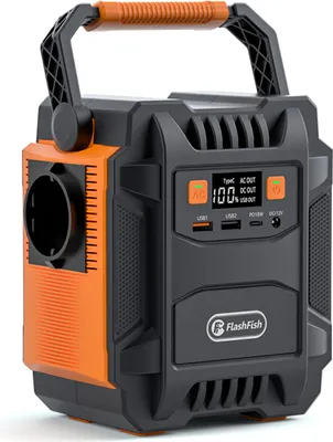 Imagen del producto de Generador de energía portátil Flashfish A201 (400W de potencia máxima), 48000 mAh/172 Wh. Generador solar, batería de almacenamiento de energía portátil. Estación de energía con 3 modos de luz LED, 5 salidas de carga para uso doméstico, actividades al aire libre, camping y suministro de energía de emergencia