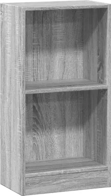 Obrázek produktu pro vidaXL Knihovna Grey Sonoma 40x24x76 cm Materiál na bázi dřeva
