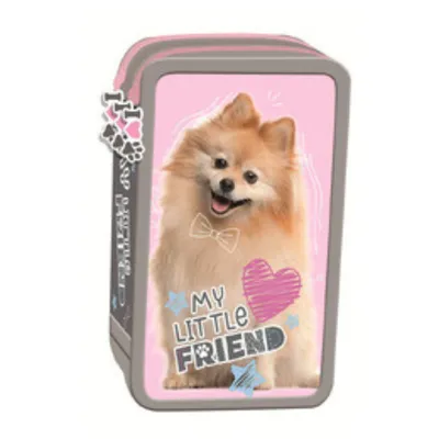 Produktbild von My Little Friend Sweet Pomeranian Majewski dreifach gefaltetes Federmäppchen mit Zubehör