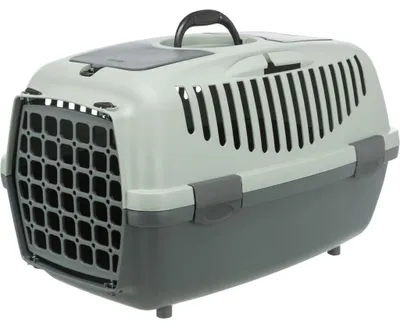 Produktbild von TRIXIE Transportbox Capri - anthrazit/grau-grün - 37 × 34 × 55 cm