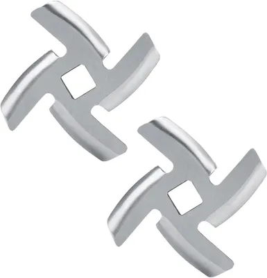 Imagen del producto de Trituradora de carne de acero inoxidable, de 2 piezas, duradera, ideal para la cocina y la barbacoa