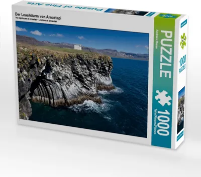 Produktbild von Calvendo Der Leuchtturm von Arnastapi 1000 Teile Puzzle quer 640x480mm, Klesse Andreas; 7395922