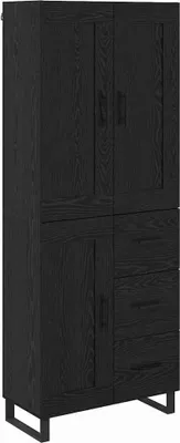 Immagine prodotto di Credenza Rovere Nero 69,5 x 34 x 180 cm Legno multistrato