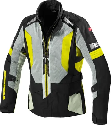 Produktbild von Spidi Terranet Motorrad Textiljacke, schwarz/grau/gelb, 3XL