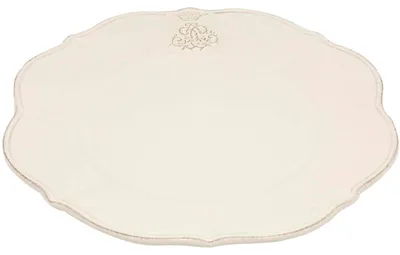 Produktbild von Servierplatte, Platzteller CORONA D. 32cm creme weiß Keramik Virginia Casa
