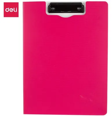 Image de Planche A4 PP Rio avec clip, refermable, dotée d'une mousse triple couche rose