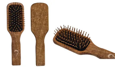 Produktbild von GORGOL Holz Haarbürste mit Gumminoppen und Kunststoffpins