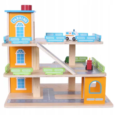 Produktbild von ECOTOYS 1085, Parkplatz, 3 Jahr(e), Mehrfarbig, Holz