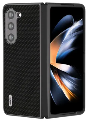 Obrázek produktu pro Pro Samsung Galaxy Z Fold5 5G Carbon Texture Mobile Phone Protective Case Cover Black