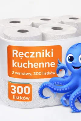 Zdjęcie produktu dla Ręcznik papierowy biały 6 szt. roli warstwowy celuloza 22.5cm 60mx300 listkówx rolek