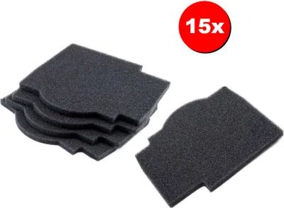Produktbild von 15x Trade-Shop Luftfilter / Staubfilter 191 x 166 mm kompatibel mit Lunos Silvento ersetzt 39721, 039721, 2/FSI-R / Lüfter, Ventilator, Klemmlüfter