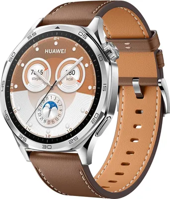 Produktbild von Huawei Watch GT 5 46mm Smartwatch, Kunstvolles Design, Lauf- & Fahrradfunktionen, Gesundheitstracker, 14 Tage Akku, iOS & Android, Braun
