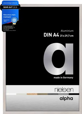 Produktbild von nielsen Aluminium Bilderrahmen Alpha, 21x29,7 cm (A4), Eiche Weiß