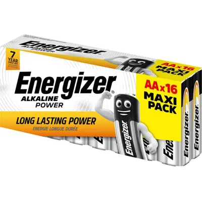 Produktbild von Energizer LR06, Einwegbatterie, AA, Alkali, 1,5 V, 16 Stück(e), Sichtverpackung