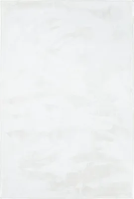 Image de Tapis Salon Blanc 120x180 cm – Tapis Doux à Poils Courts – Antidérapant – Tapis Moelleux Lavable pour Chambre