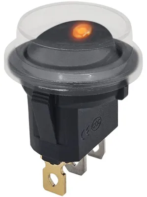 Produktbild von ProRide Wippschalter ON/OFF rund 12 V/20 A mit LED und Schutzkappe