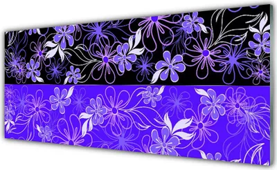 Imagen del producto de Panel protector de vidrio para cocina, 125x50 cm, diseño abstracto, protección contra salpicaduras