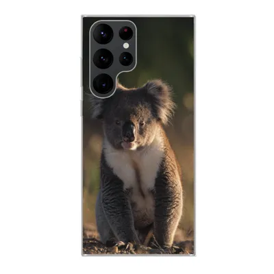 Produktbild von MuchoWow® Handyhülle Schutzhülle Hülle für Samsung Galaxy S22 Ultra Koala - Sonne - Tier - Kinder - Jungen - Mädchen Silikon Softcase Handy Hülle - Abbildung