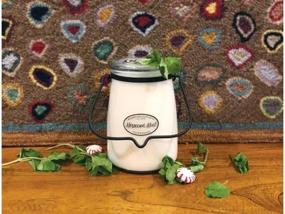 Productafbeelding van MILKHOUSE KAARS Moroccan Mint, geurkaars. BUTTER JAR (624 g)