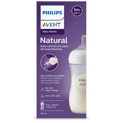 Produktbild von Philips AVENT Natural Response SCY903/01 Babyflasche 260ml, Sauger 3, mittlere Durchflussrate