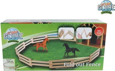 Immagine prodotto di Kids Globe Farming Viehgatter (156 cm, 1:24, Bauernhofzaun für Kinder)