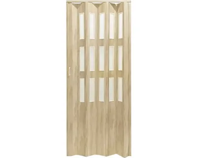 Obrázek produktu pro Shrnovací dveře GAMA 87x200 cm dub sonoma prosklené