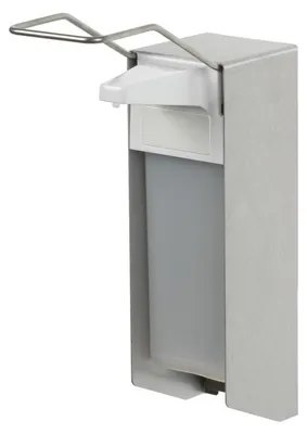 Manueller Eurospender aus Edelstahl für Seifen und Händedesinfektionsmittel 1000 ml