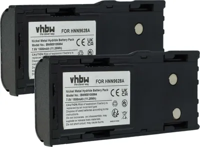 Produktbild von vhbw 2x Akku Ersatz für Motorola HNN8133C, HNN9628AR, HNN9628A, HNN8308A, HNN9628 für Funkgerät, Walkie Talkie (1500 mAh, 7,5 V, NiMH) + Gürtelclip
