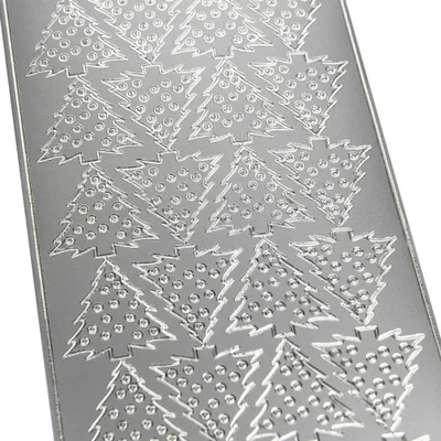 Image de Sticker décoratif - arbres de Noël - argent