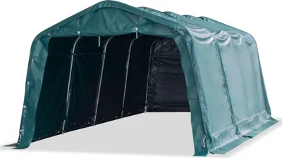 Produktbild von vidaXL Weidezelt PVC 550 g/m² 3,3×6,4 m Dunkelgrün