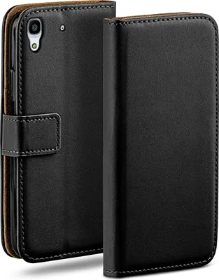 Produktbild von moex® Book Case kompatibel mit Huawei Y6 (2015) - Hülle 360 Grad klappbar, Schwarz