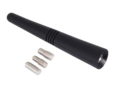 Zdjęcie produktu dla Maszt antenowy 9 cm, gumowany, z 3 adapterami: 5, 6 i 7 mm