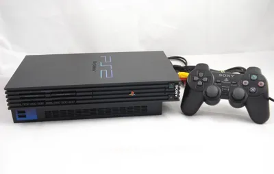 Produktbild von Sony PlayStation 2 Konsole Schwarz, PS2 + Original Controller in