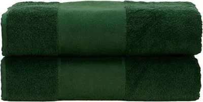 Produktbild von A&R 701.50 | PrintMe Bath Towel / 70 x 140 cm - Farbe: Dark Green - Größe: 70 x 140 cm