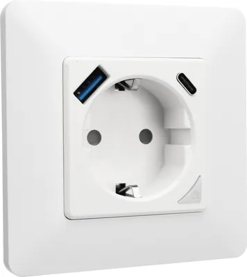 Produktbild von Inteligentná nástenná zásuvka Bezdrôtová Wifi APP Diaľkové ovládanie USB Rýchle nabíjanie Inteligentná zásuvka