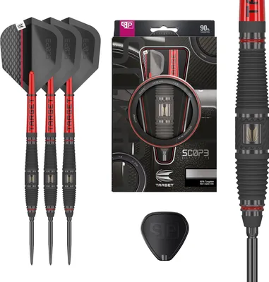 Produktbild von Target Darts Scope Steel Tip Dartpfeile 21G Barrel 03 - 90% Wolfram mit Swiss Point Spitzen