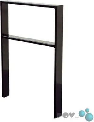 Produktbild von Anlehnbügel aus Flachstahl 80 x 12 mm, mit Querholm, mit Lackierung 450 mm