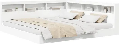 Immagine prodotto di Letto Libreria Bianco 180 x 200 cm Legno multistrato